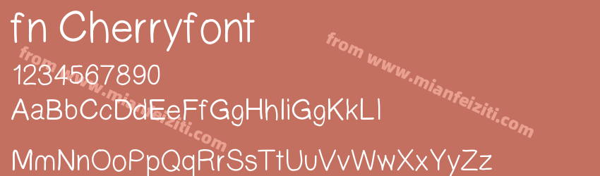 fn Cherryfont预览图1 fn Cherryfont预览图1