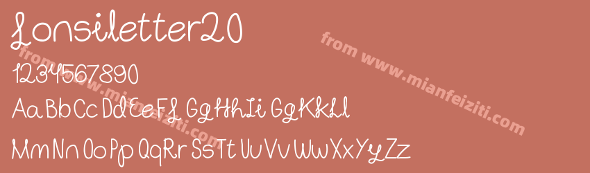 fonsiletter20预览图1