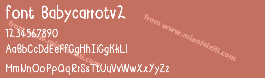 font Babycarrotv2预览图1