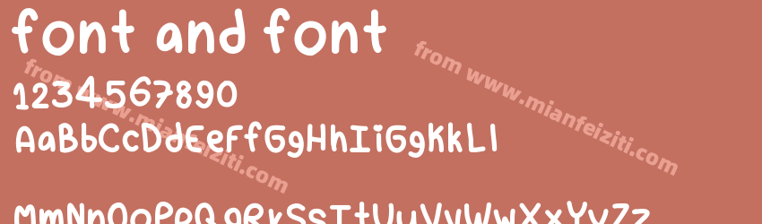 font and font预览图1