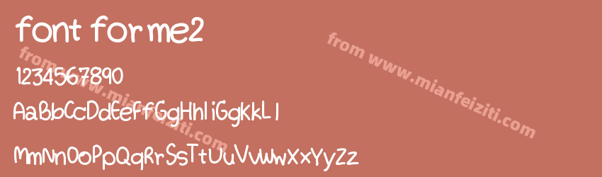 font for me2预览图1