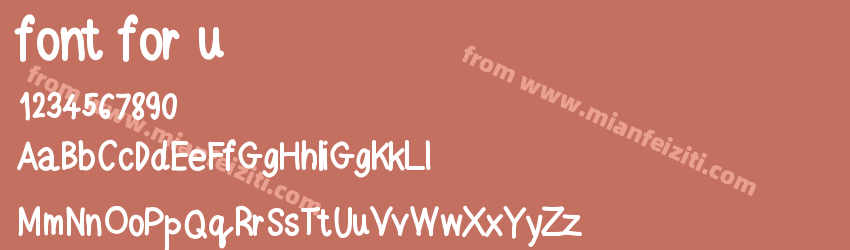 font for u预览图1