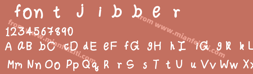 font jibber预览图1