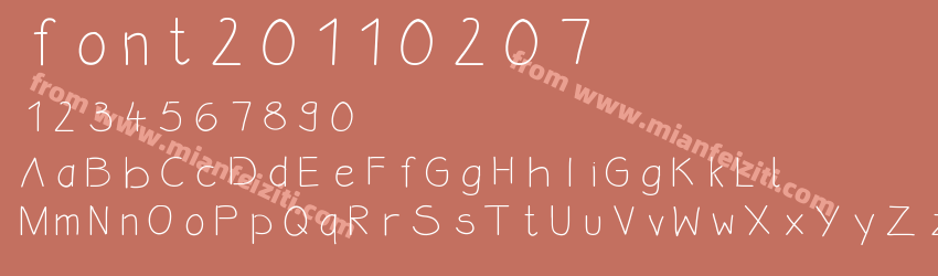 font20110207预览图1