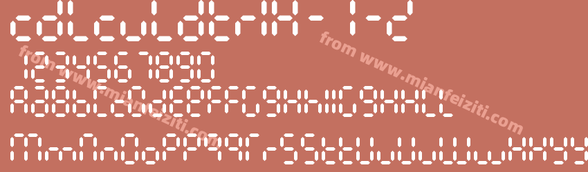 Calculatrix 7 Regular预览图1