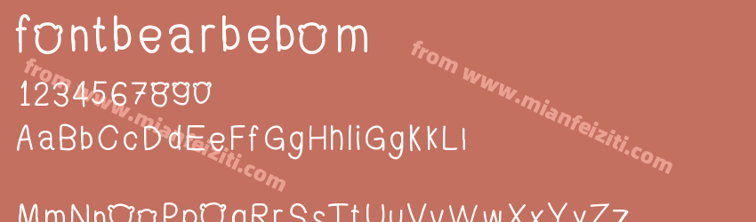 fontbearbebom预览图1
