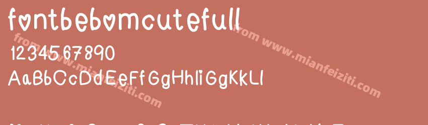 fontbebomcutefull预览图1