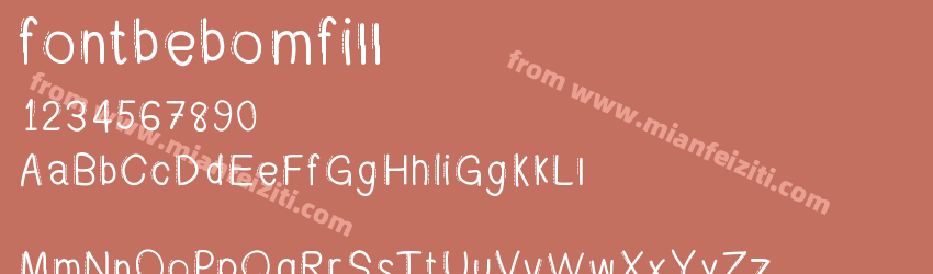 fontbebomfill预览图1