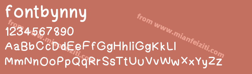 fontbynny预览图1 fontbynny预览图1
