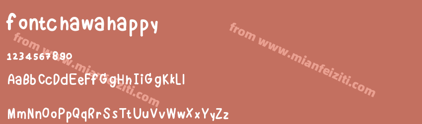 fontchawahappy预览图1