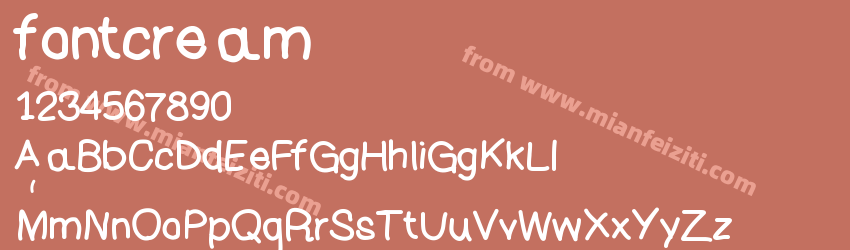 fontcream预览图1