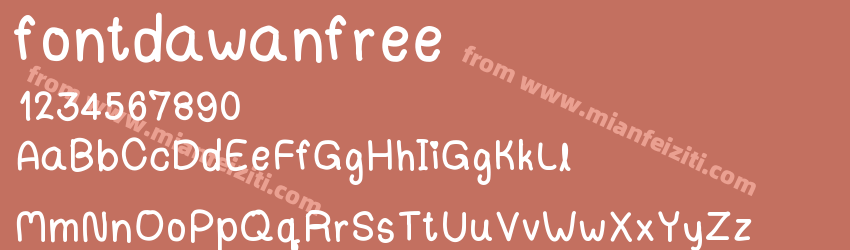 fontdawanfree预览图1