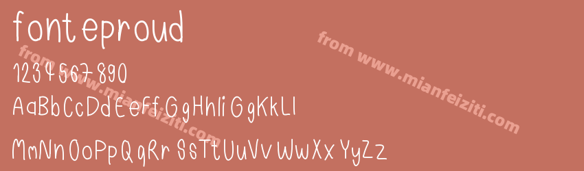 fonteproud预览图1