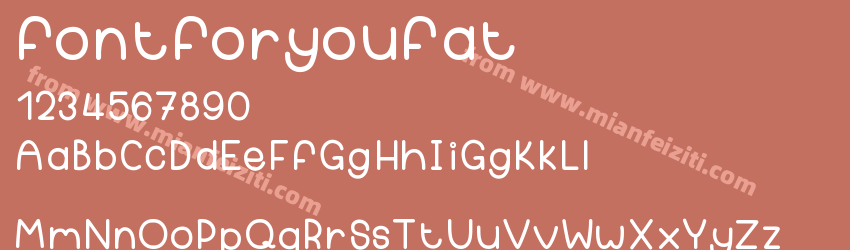 fontforyoufat预览图1
