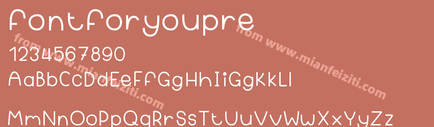 fontforyoupre预览图1