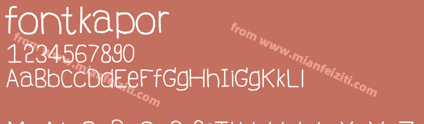 fontkapor预览图1