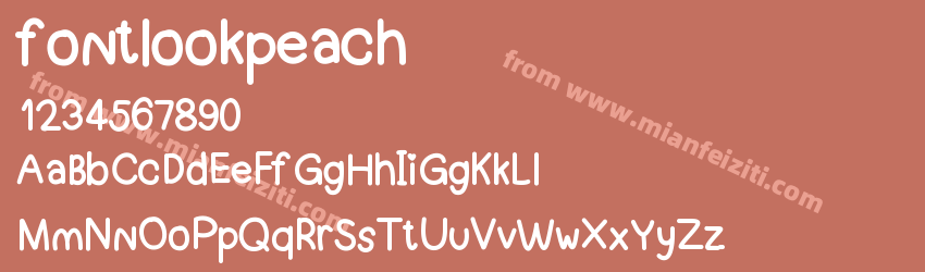 fontlookpeach预览图1