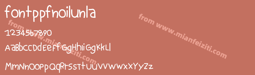 fontppfnoilunla预览图1
