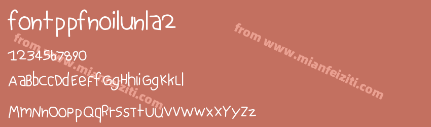 fontppfnoilunla2预览图1
