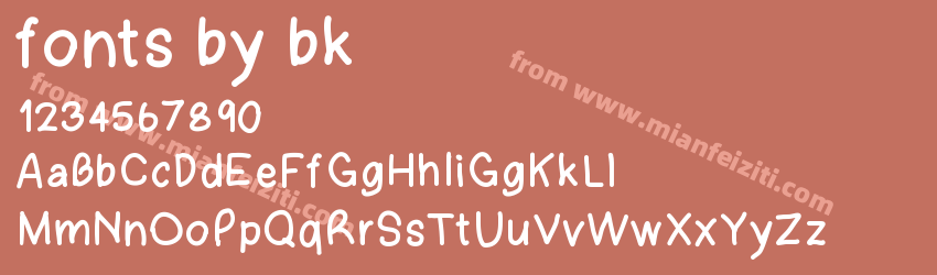 fonts by bk预览图1