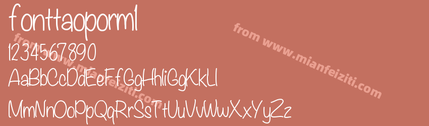 fonttaoporm1预览图1