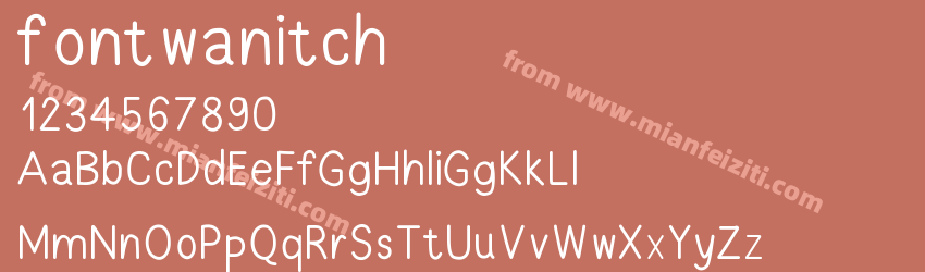 fontwanitch预览图1