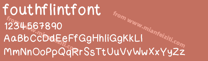 fouthflintfont预览图1