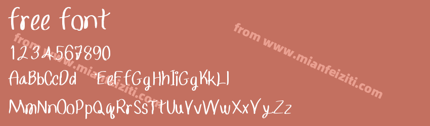 free font预览图1