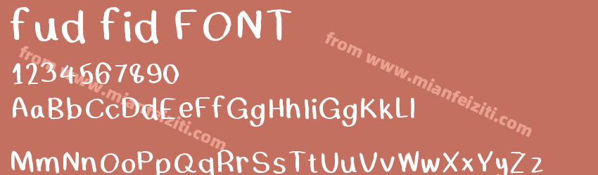 fud fid FONT预览图1