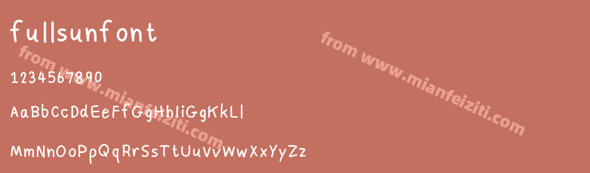 fullsunfont预览图1