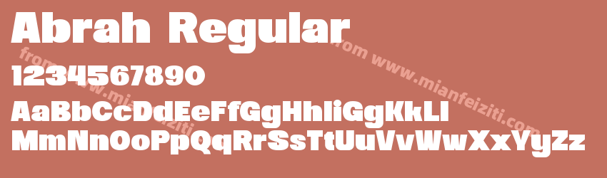 Abrah Regular预览图1