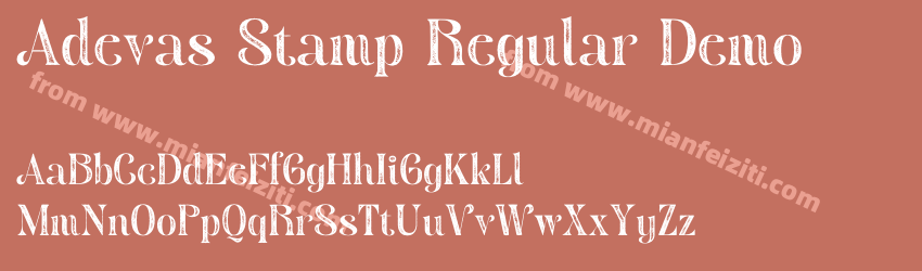 Adevas Stamp Regular Demo预览图1