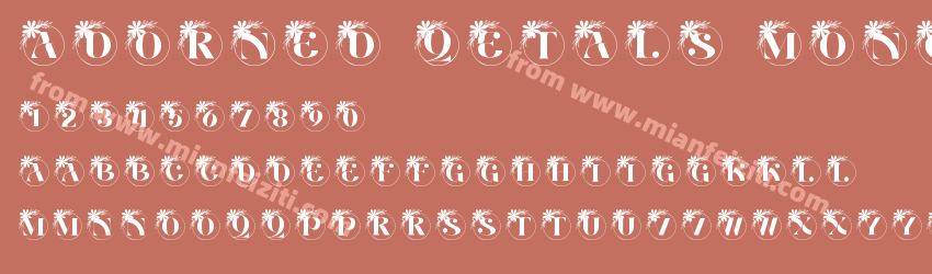 Adorned Petals Monogram预览图1