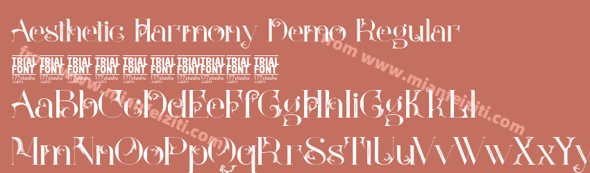 Aesthetic Harmony Demo Regular预览图1