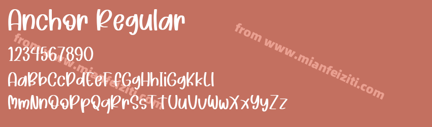 Anchor Regular预览图1
