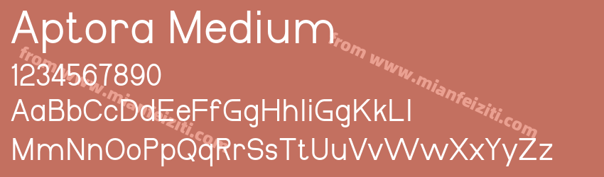 Aptora Medium预览图1
