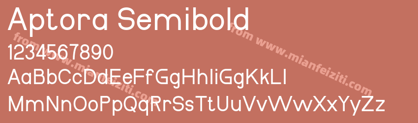 Aptora Semibold预览图1