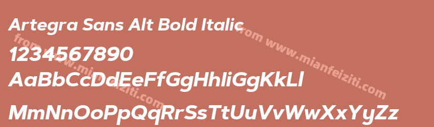 Artegra Sans Alt Bold Italic预览图1