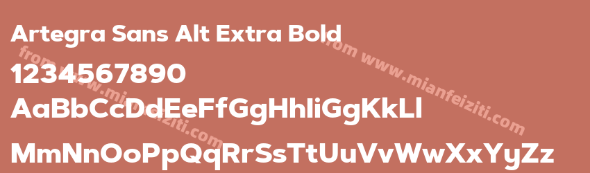 Artegra Sans Alt Extra Bold预览图1