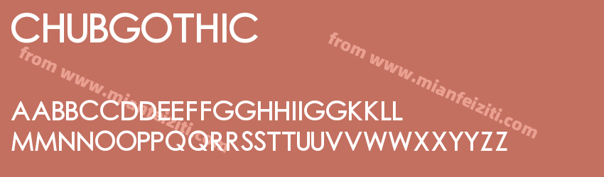Chub Gothic Regular预览图1
