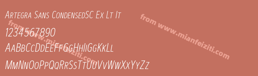 Artegra Sans CondensedSC Ex Lt It预览图1