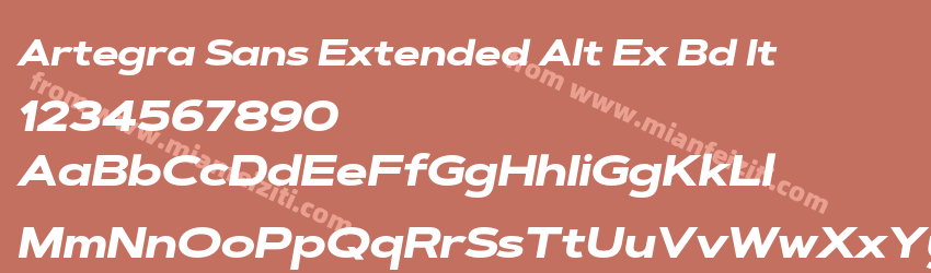 Artegra Sans Extended Alt Ex Bd It预览图1