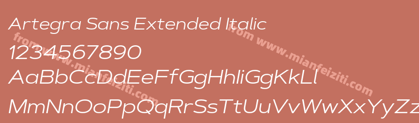 Artegra Sans Extended Italic预览图1