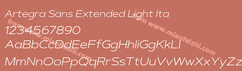 Artegra Sans Extended Light Ita预览图1
