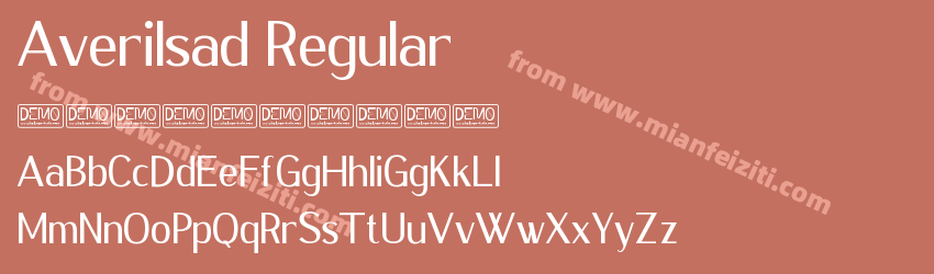 Averilsad Regular预览图1