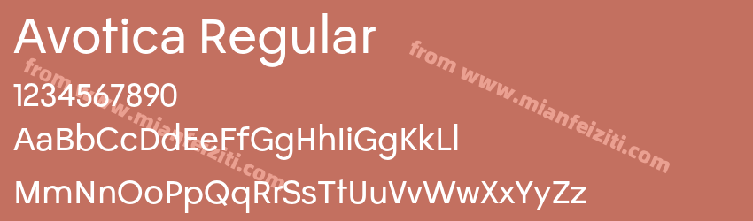 Avotica Regular预览图1