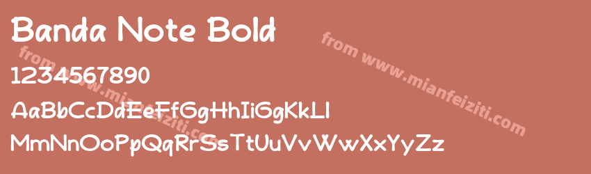 Banda Note Bold预览图1