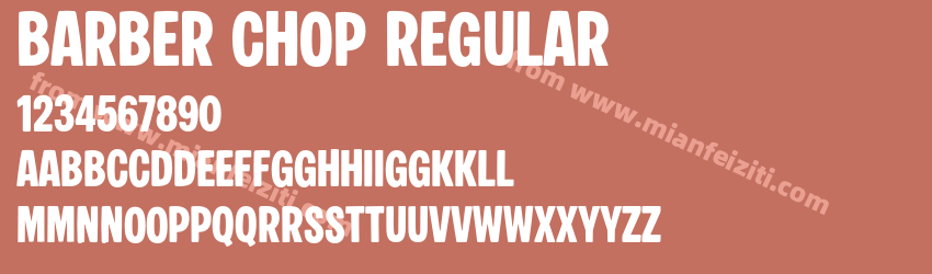 Barber Chop Regular预览图1