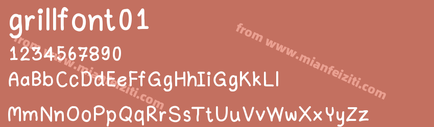 grillfont01预览图1 grillfont01预览图1
