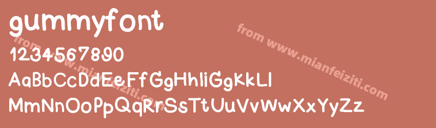 gummyfont预览图1 gummyfont预览图1